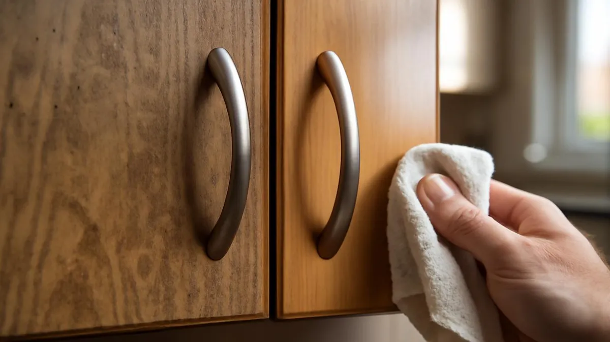 Een schone keuken midden in de gouden namiddag