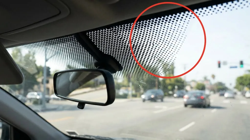 Waarom zitten er zwarte stipjes op autoruiten?